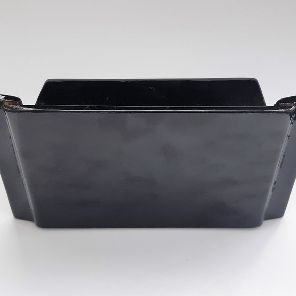 VTG Chinese Cigarette Box Black Lacquer Mother of Pearl Inlay 36 Cigarette - Picture 7 of 9